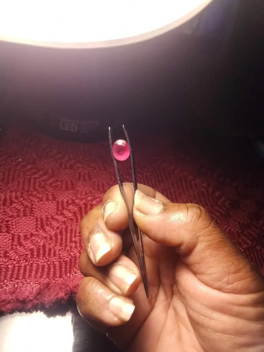 Natural 10.5ct Oval Cabochon Madagascar Red Ruby